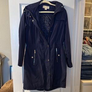 Michael Kors Navy Hooded Women's Jacket